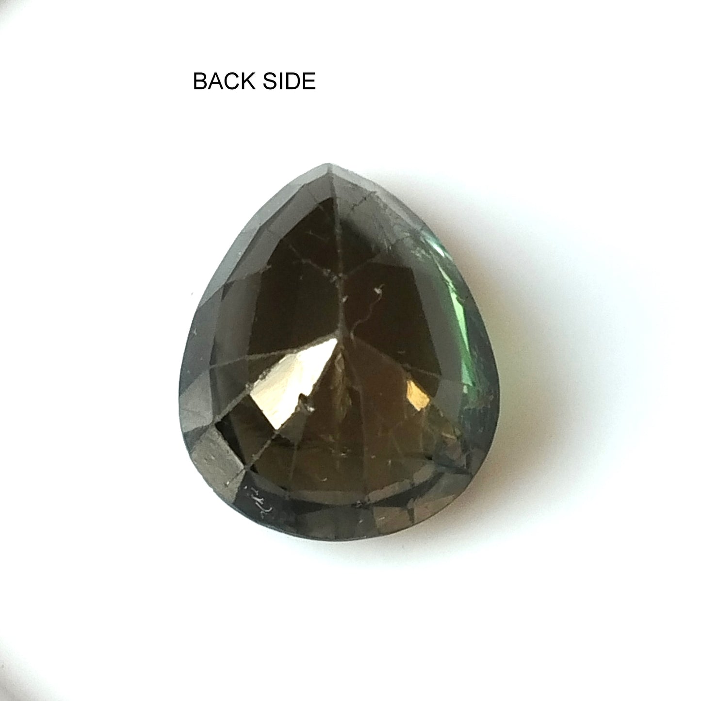 6.30 Carat 10.7X13.5X7.4 (WXLXD) Natural Pear Cut Green Tourmaline Gemstone