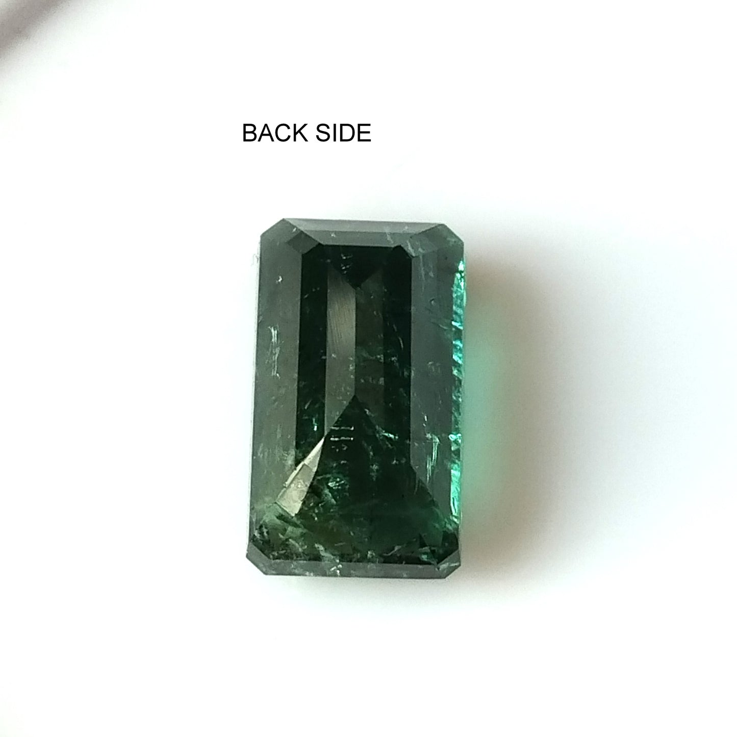 4.0 Carat 6.5X11.3X5.7 (WXLXD) Natural Emerald Cut Green Tourmaline Gemstone