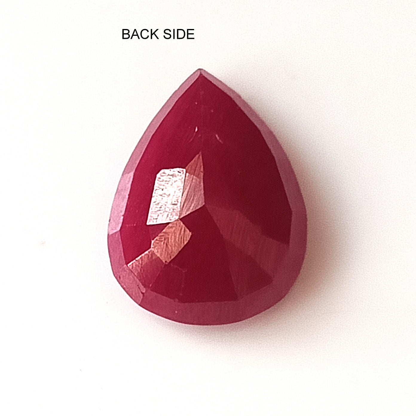 5.55 Carat 9.7X12.8X5 (WXLXD) Natural Pear Cut Mozambique Ruby