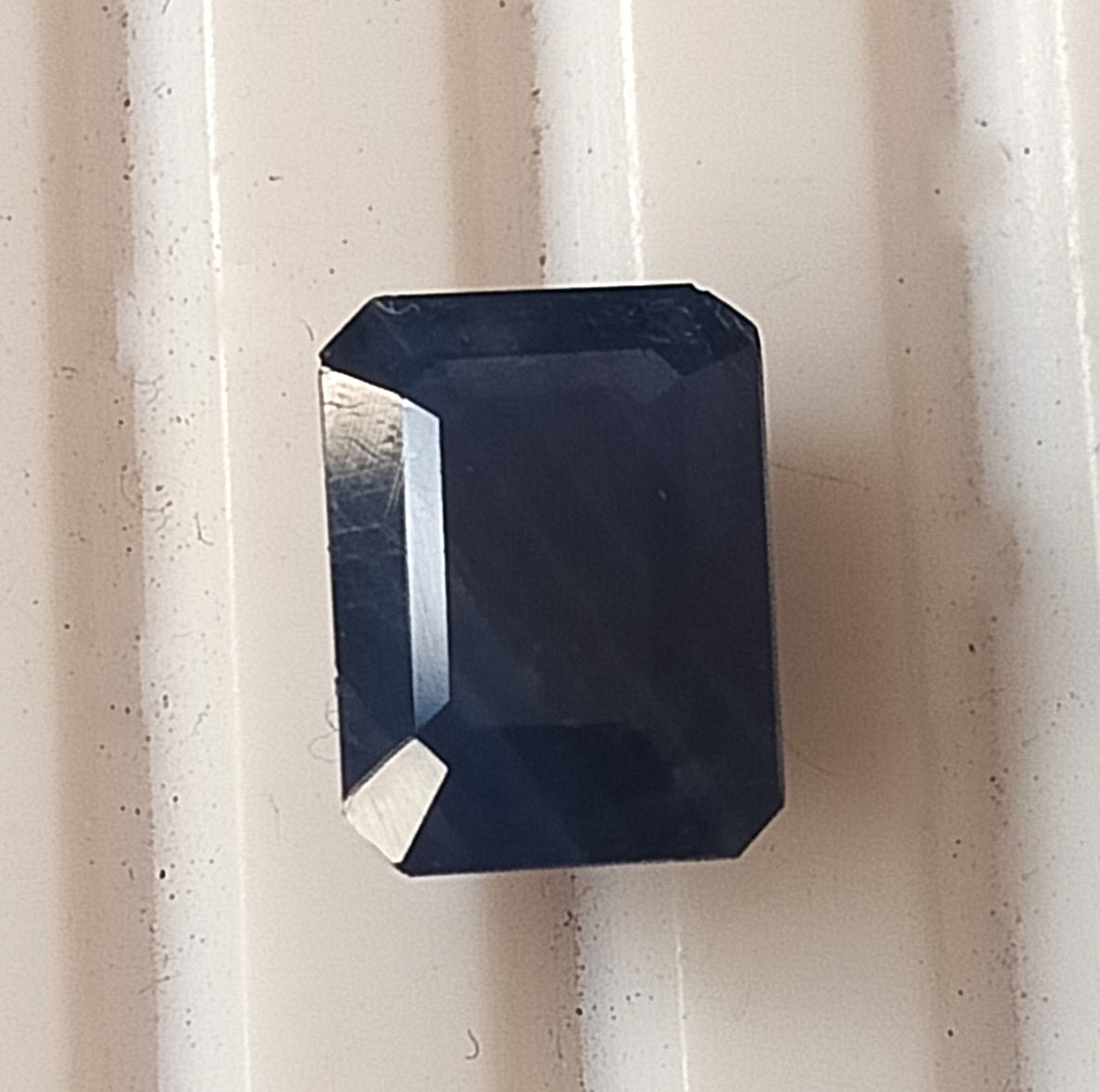 3.65 Carat 6.7X9X5 (WXLXB) Emerald Cut Natural Unheated Blue Sapphire