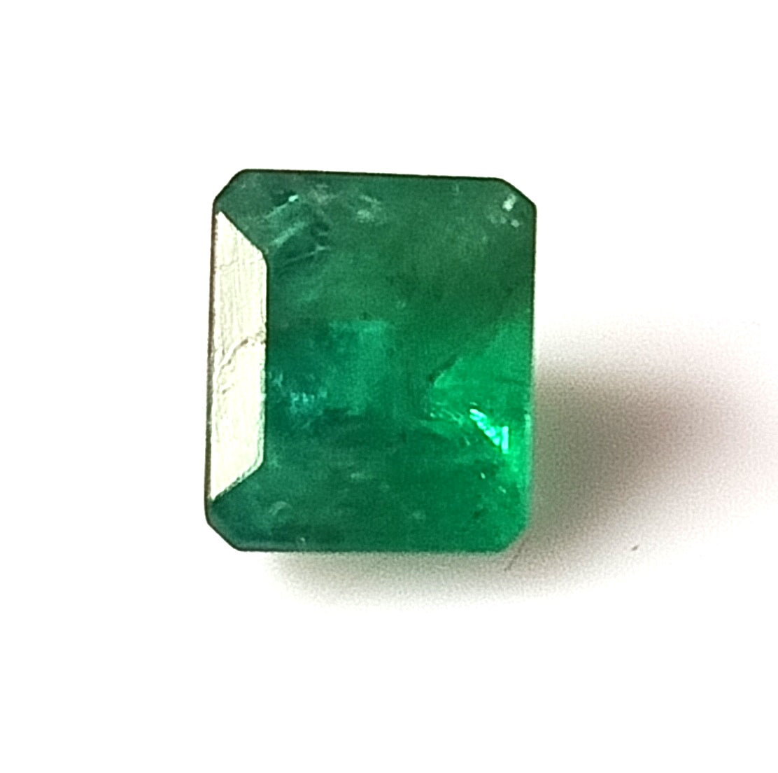 1.65 Carat 6X7X5.5 (WXLXD) Natural Emerald Cut Zambian Emerald