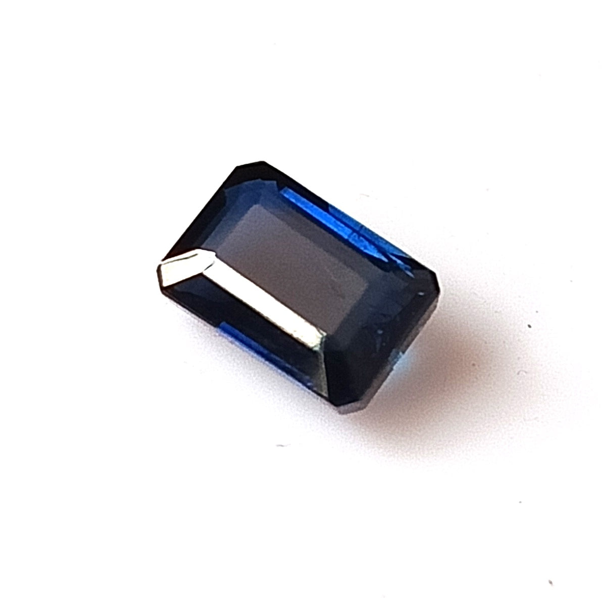 1.30 Carat 4.6X6.8X3.2 (WXLXD) Natural Unheated Emerald Cut Australian Blue Sapphire