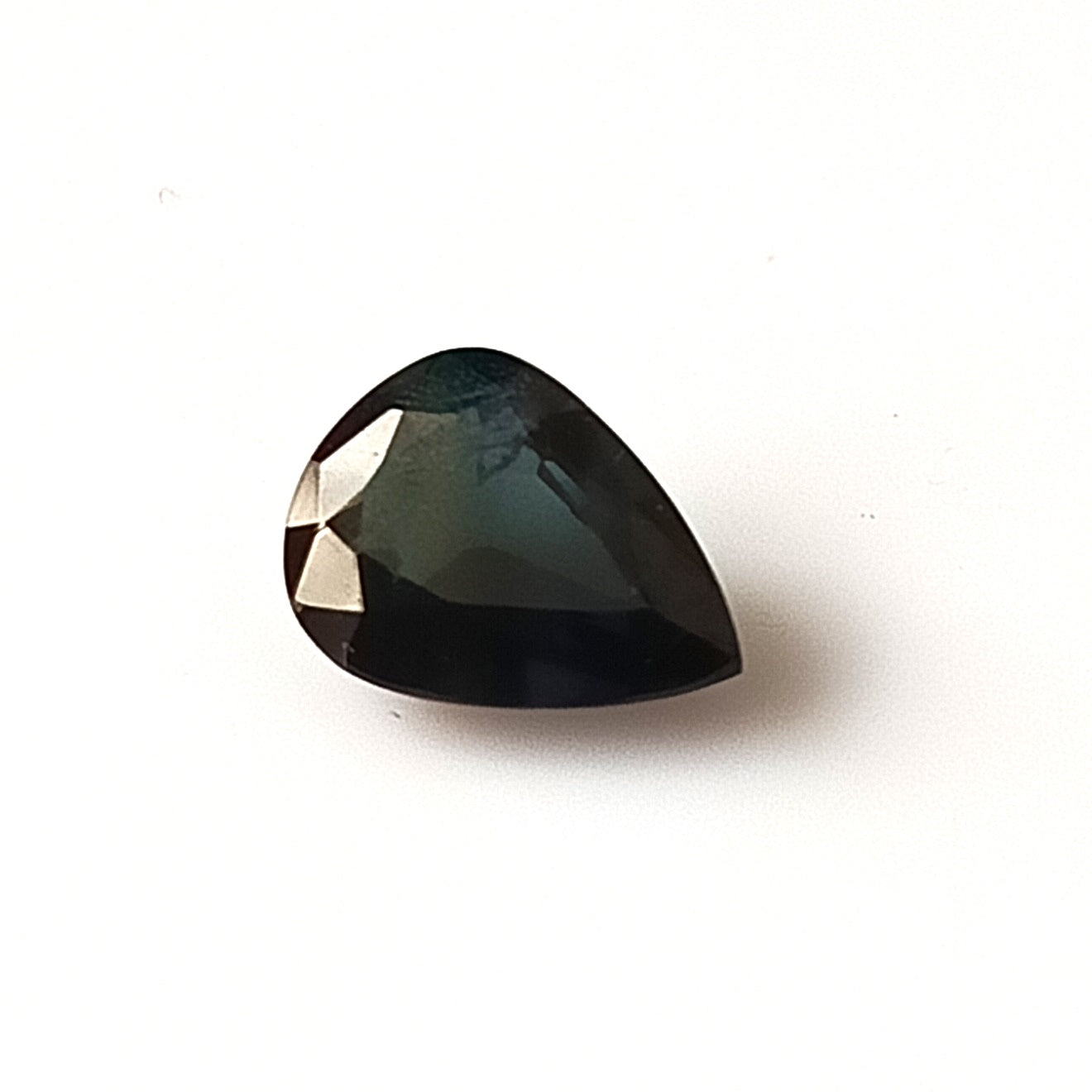 1.40 Carat 6X8X3.5 (WXLXD) Natural Unheated Pear Cut Australian Green-Blue Sapphire