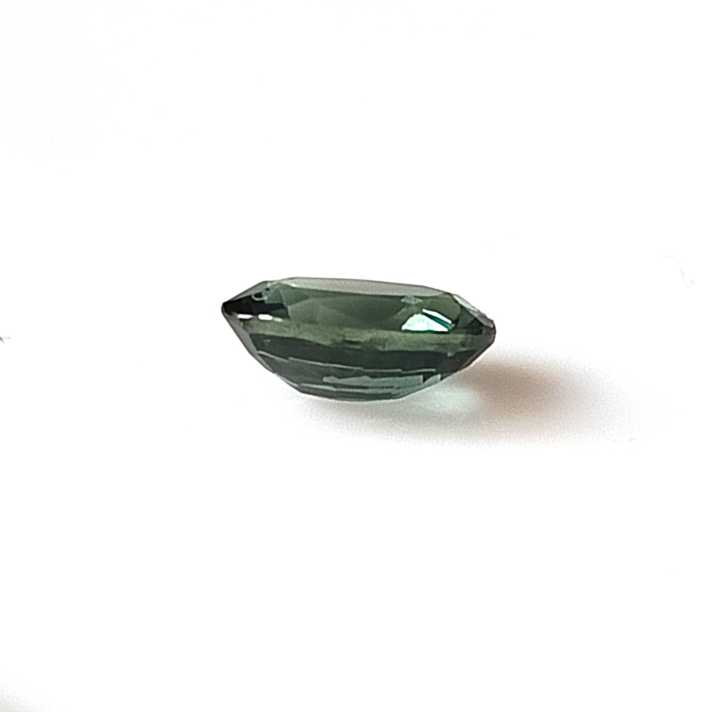 1.10 Carat 5X7X3 (WXLXD) Natural Unheated Oval Shaped Australian Green Sapphire