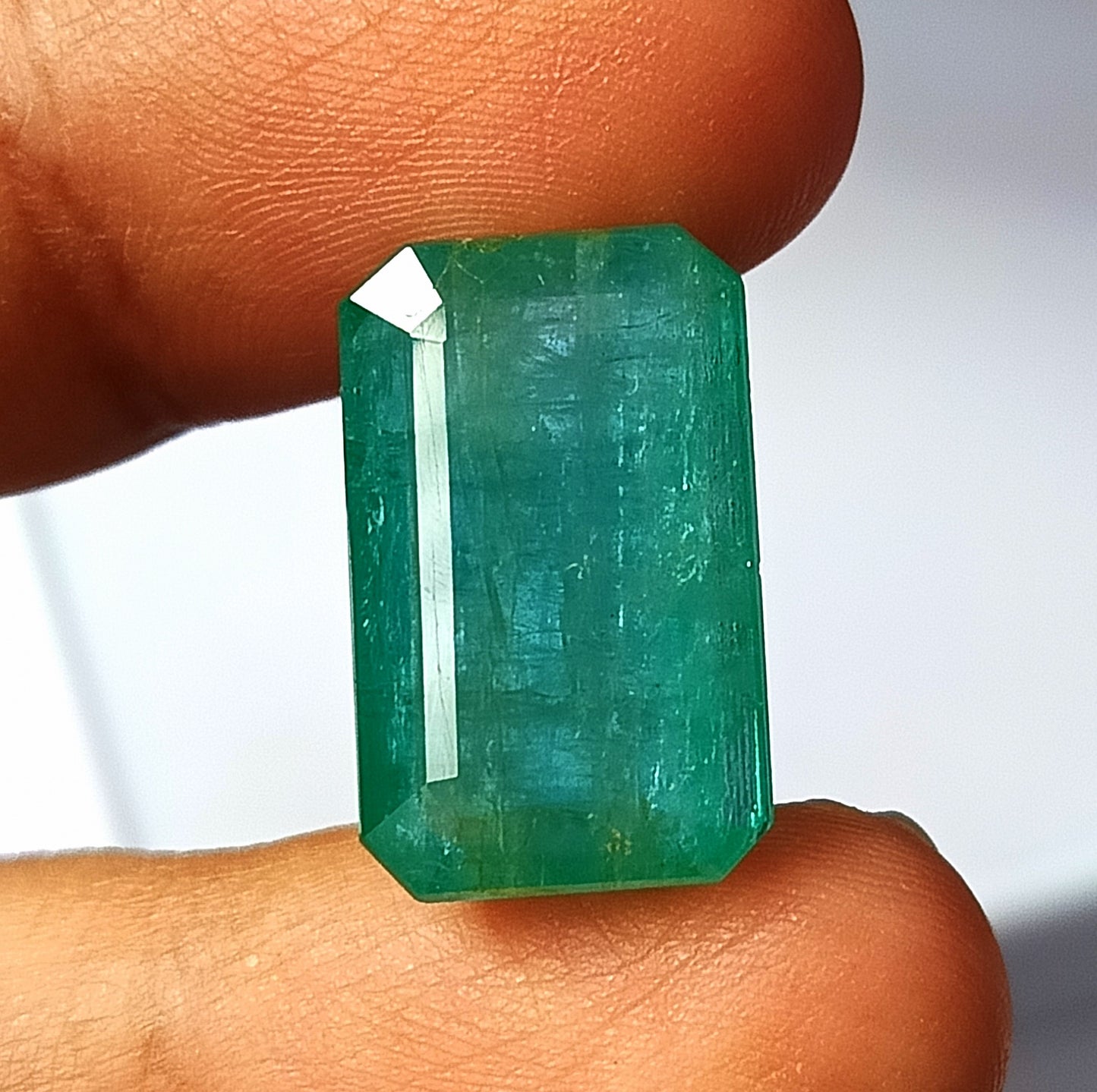 20.0 Carat 12.6X20X8.8 (WXLXD) Natural Zambian Emerald Cut Emerald