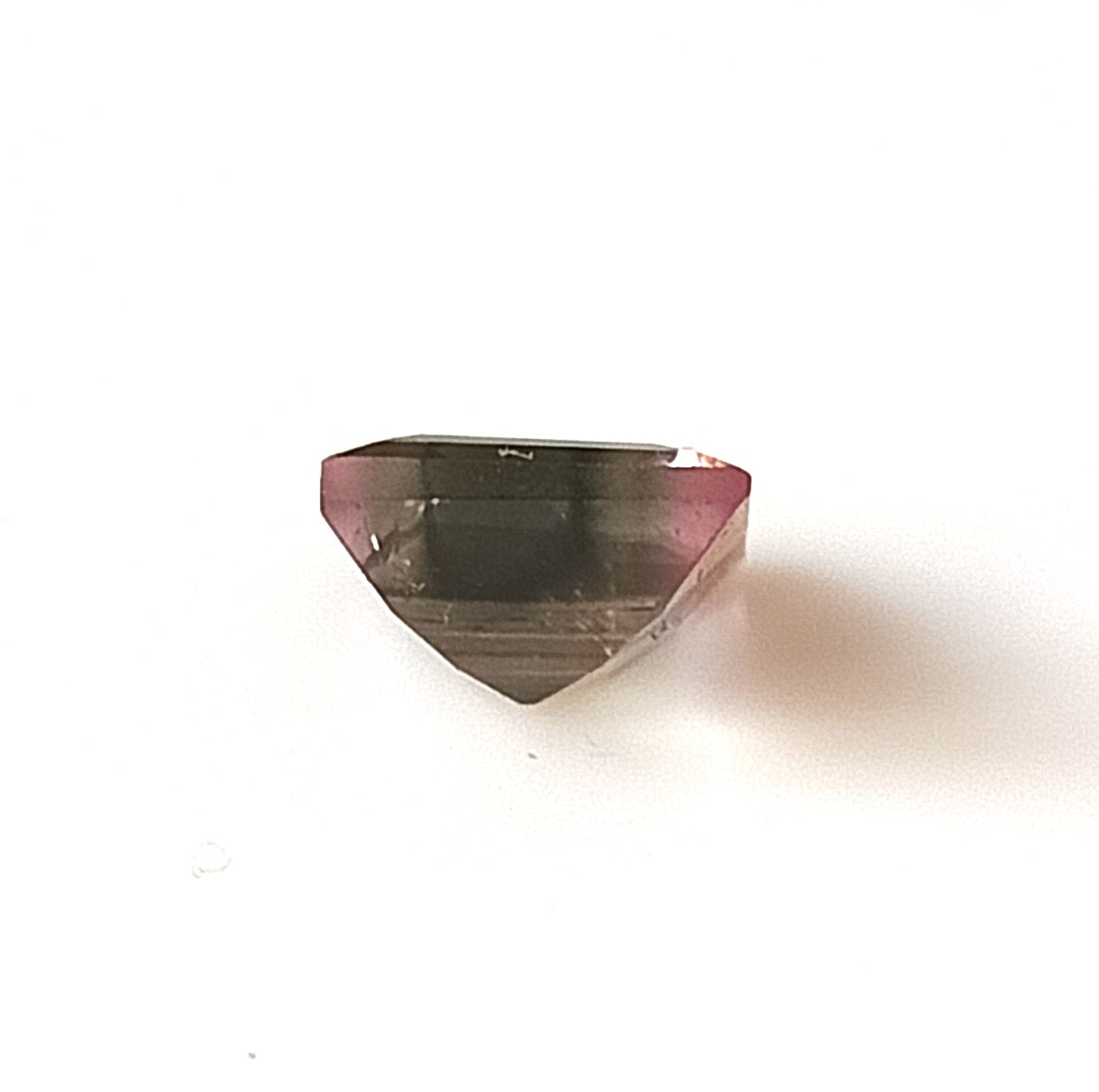 1.50 Carat 7X7X4.1 (WXLXD) Natural Square Cut Bi-colour tourmaline