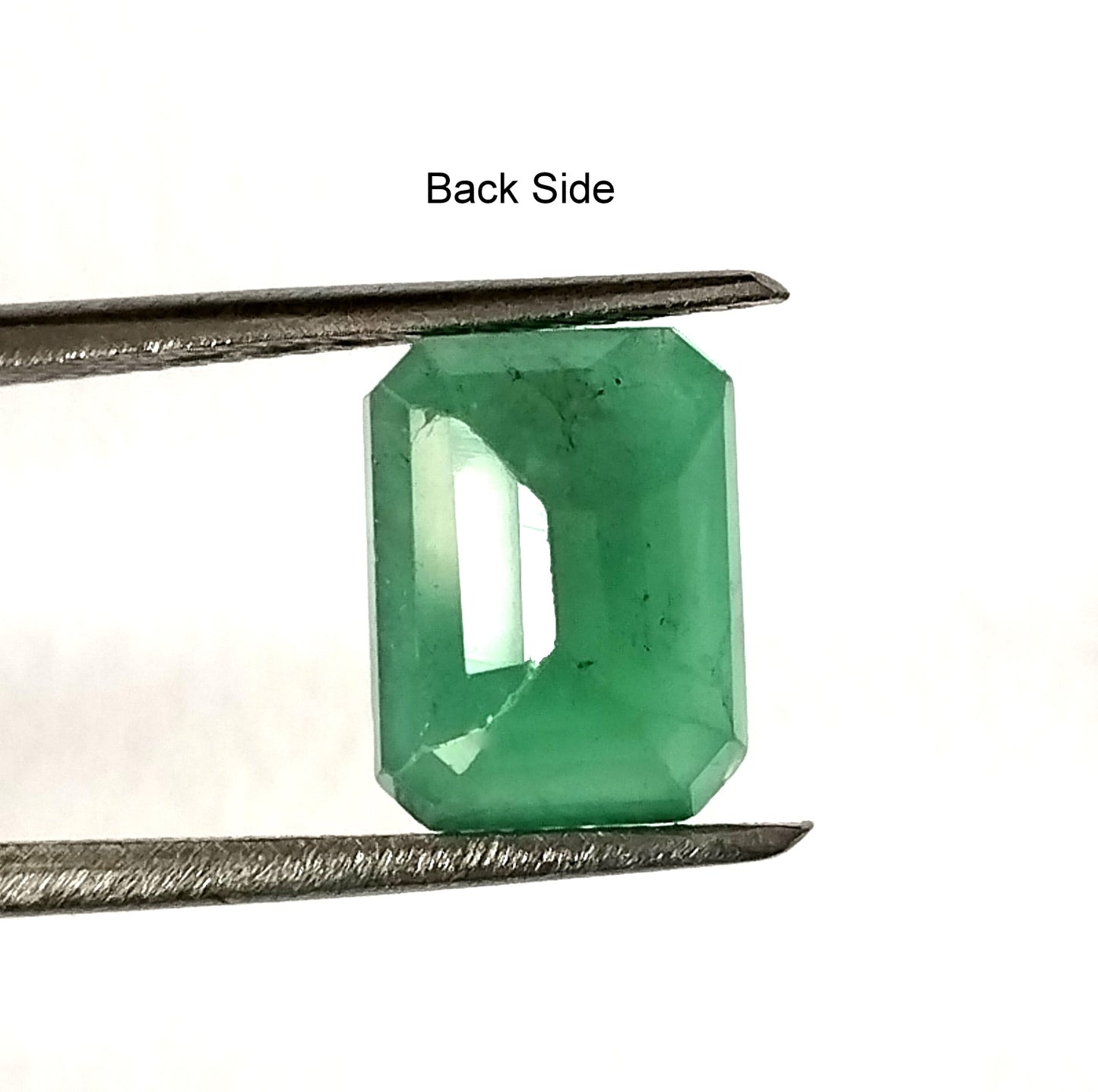 3.60 Carat 7.5X10.1X6 (WXLXD) Natural Zambian Emerald Cut Emerald