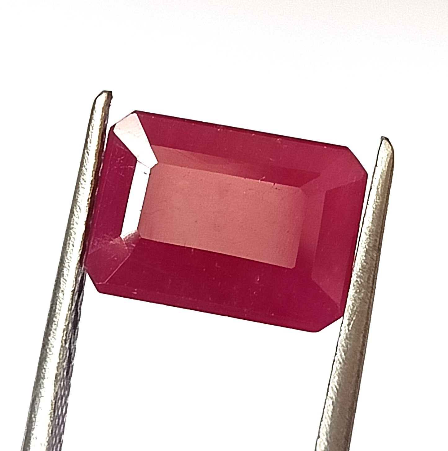 5.55 Carat 8.4x11.7x4.7 (WXLXD) Natural Emerald Cut Mozambique Ruby
