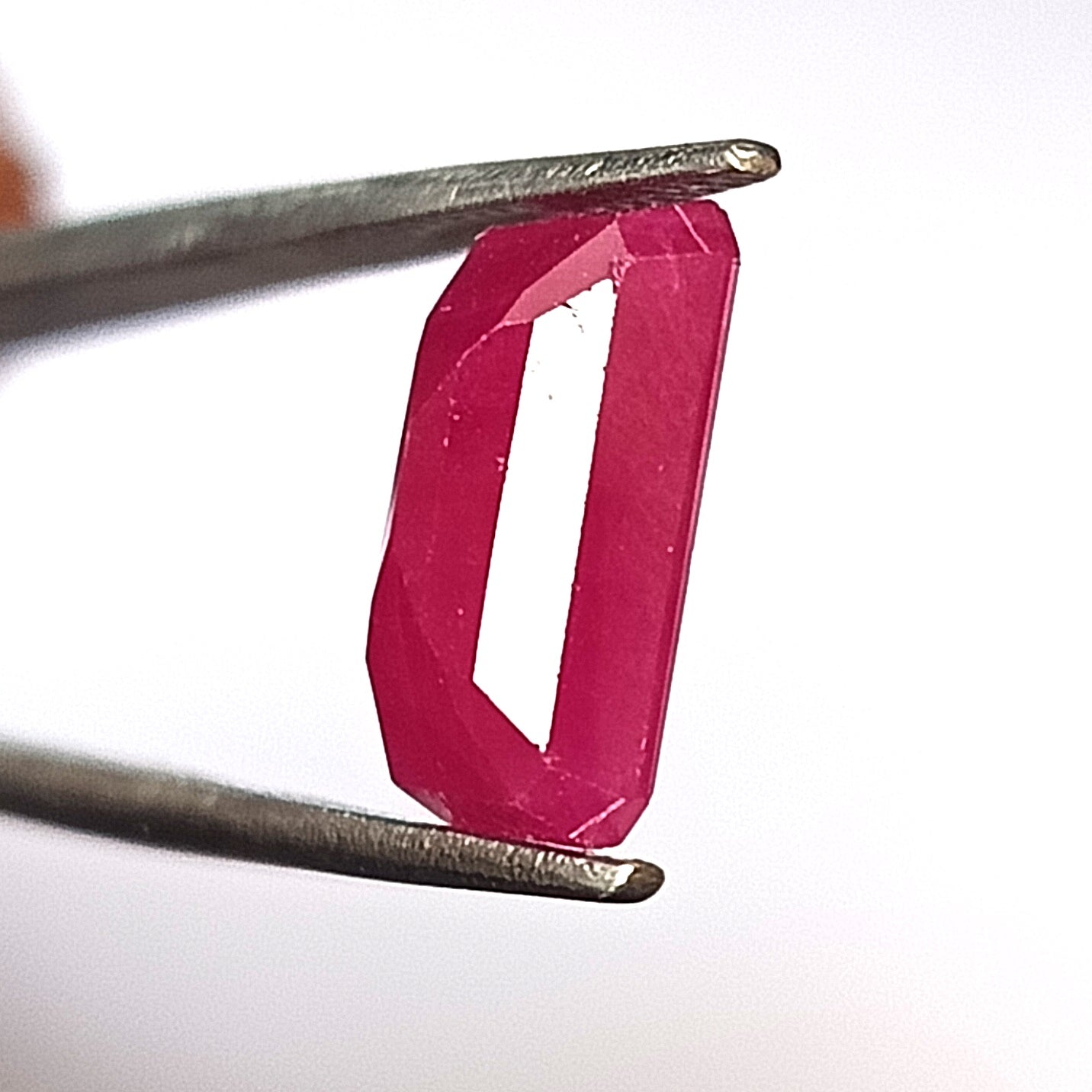 5.55 Carat 8.4x11.7x4.7 (WXLXD) Natural Emerald Cut Mozambique Ruby