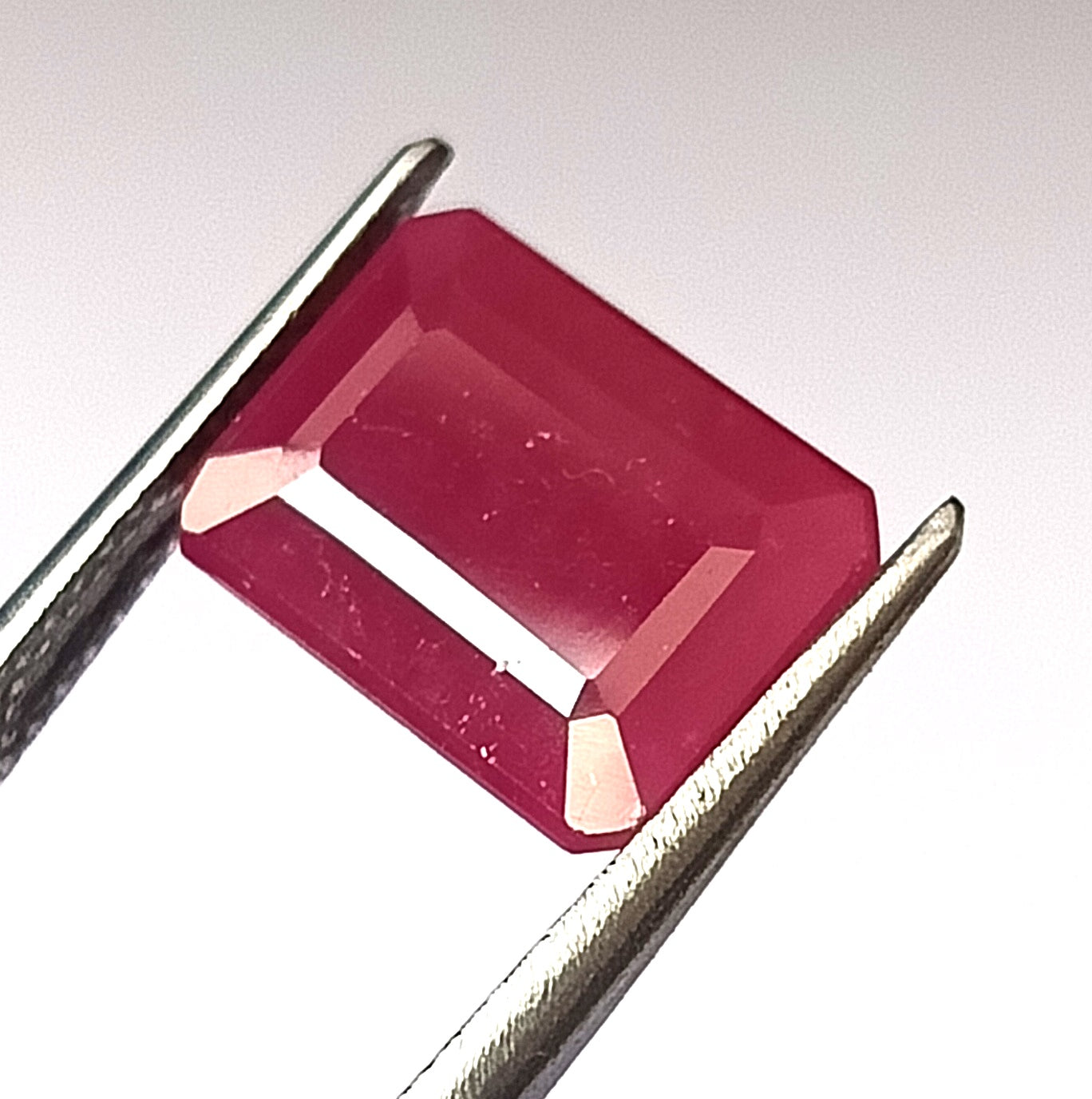5.55 Carat 8.4x11.7x4.7 (WXLXD) Natural Emerald Cut Mozambique Ruby