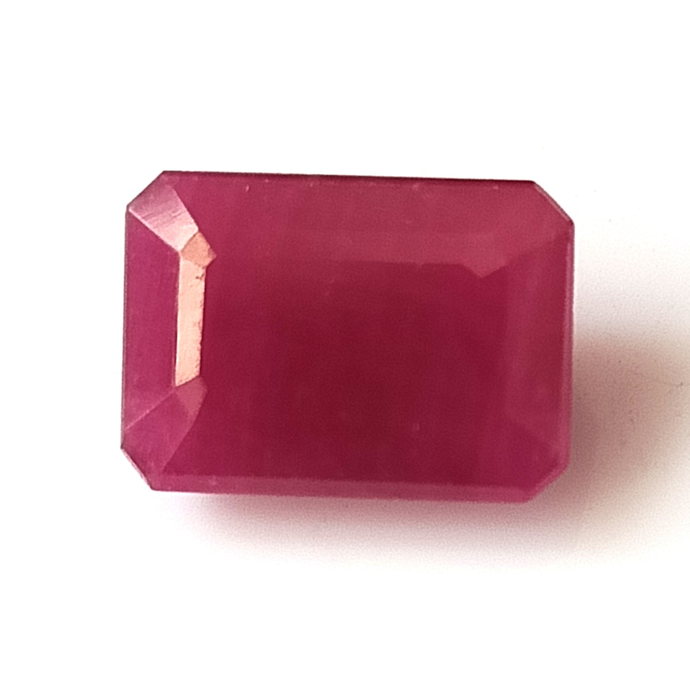 5.55 Carat 8.4x11.7x4.7 (WXLXD) Natural Emerald Cut Mozambique Ruby