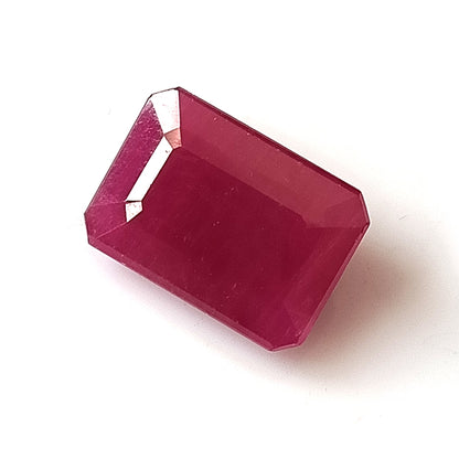 5.55 Carat 8.4x11.7x4.7 (WXLXD) Natural Emerald Cut Mozambique Ruby