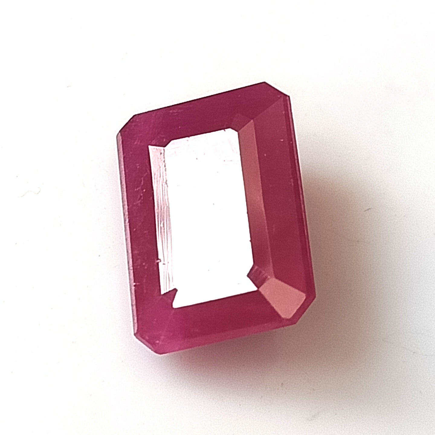 5.55 Carat 8.4x11.7x4.7 (WXLXD) Natural Emerald Cut Mozambique Ruby