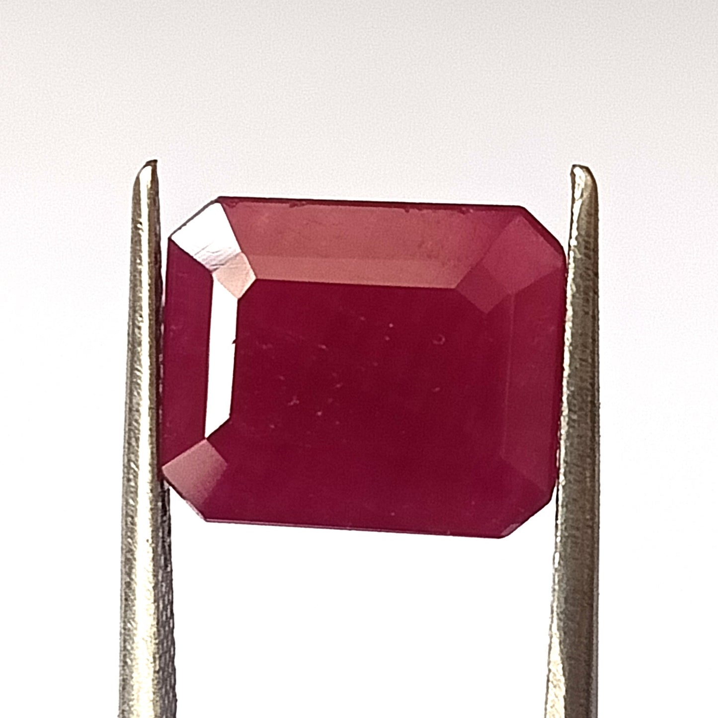 5.60 Carat 9.7X11.8X3.7 (WXLXD) Natural Emerald Cut Mozambique Ruby