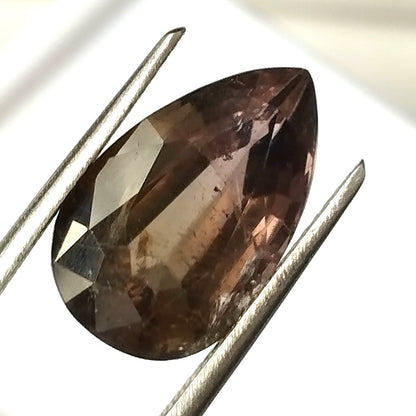 6.65 Carat 10X15.3X6.7 (WXLXD) Natural Pear Cut Tourmaline Gemstone