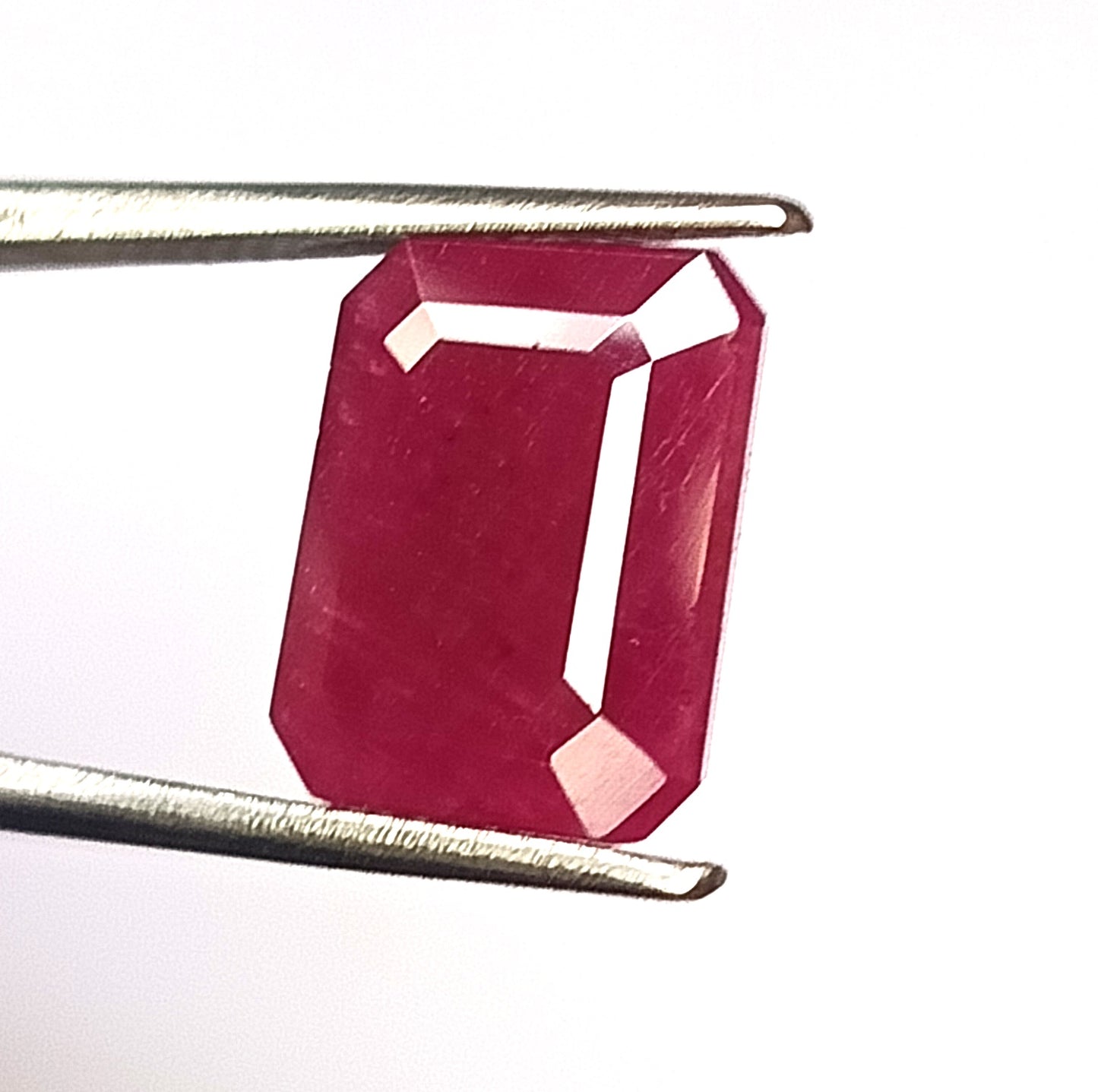 5.60 Carat 9.7X11.8X3.7 (WXLXD) Natural Emerald Cut Mozambique Ruby