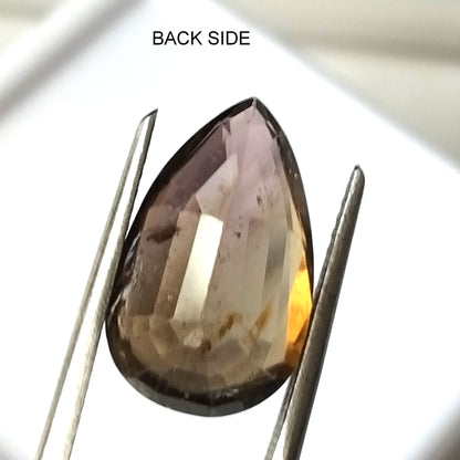 6.65 Carat 10X15.3X6.7 (WXLXD) Natural Pear Cut Tourmaline Gemstone