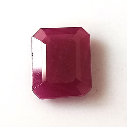 5.60 Carat 9.7X11.8X3.7 (WXLXD) Natural Emerald Cut Mozambique Ruby