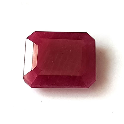 5.60 Carat 9.7X11.8X3.7 (WXLXD) Natural Emerald Cut Mozambique Ruby