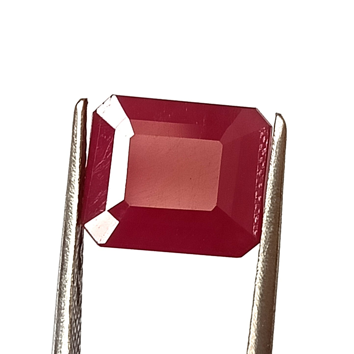 6.15 Carat 9.5x11.2x4.5 (WXLXD) Natural Emerald Cut Mozambique Ruby
