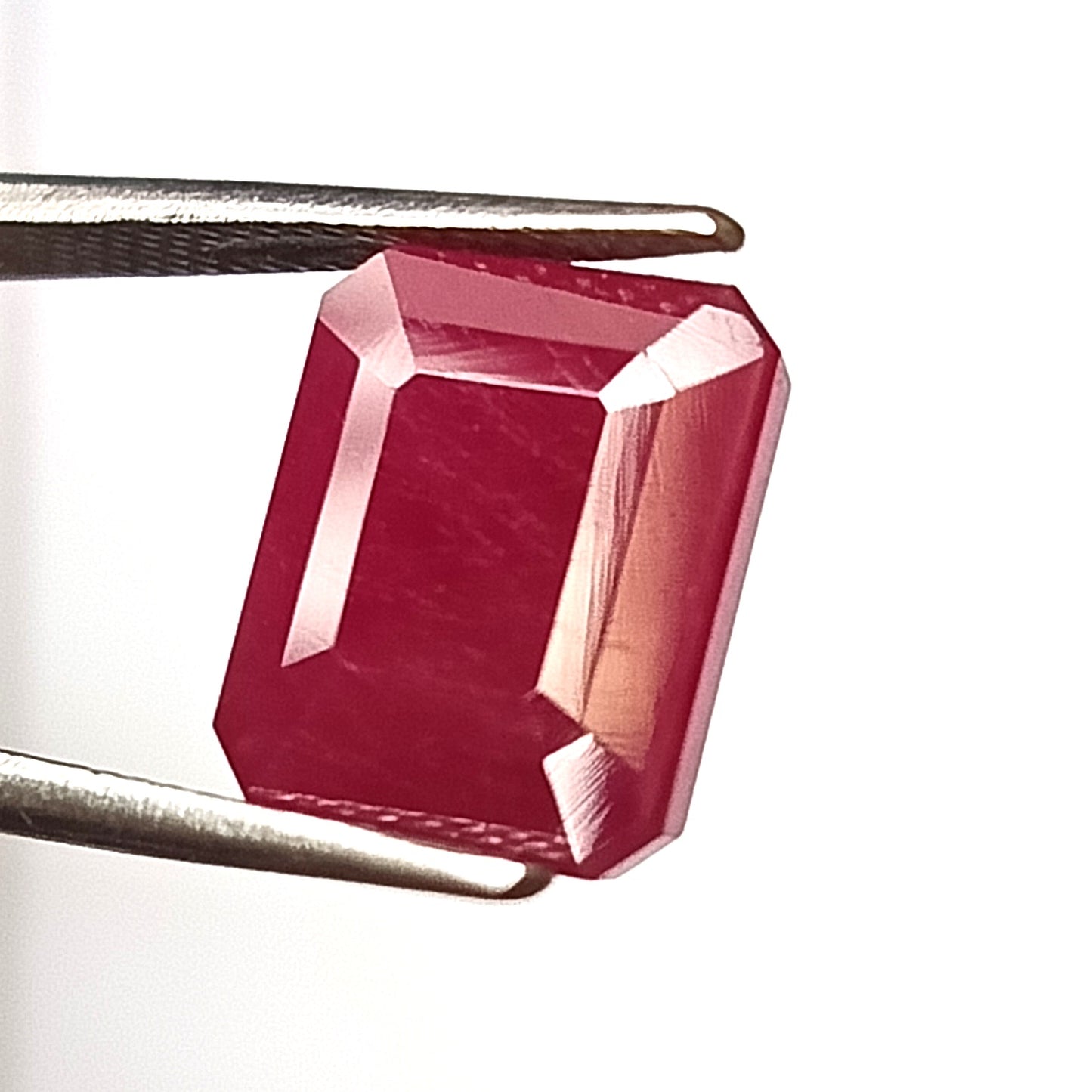 6.15 Carat 9.5x11.2x4.5 (WXLXD) Natural Emerald Cut Mozambique Ruby