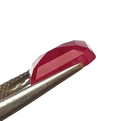 6.15 Carat 9.5x11.2x4.5 (WXLXD) Natural Emerald Cut Mozambique Ruby