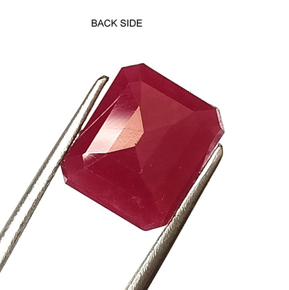 6.15 Carat 9.5x11.2x4.5 (WXLXD) Natural Emerald Cut Mozambique Ruby