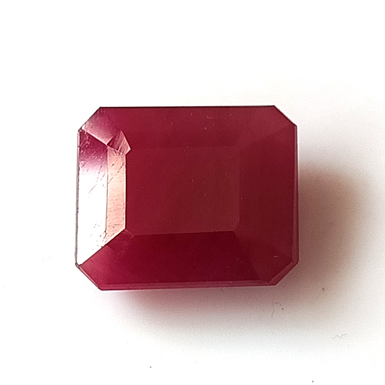 6.15 Carat 9.5x11.2x4.5 (WXLXD) Natural Emerald Cut Mozambique Ruby
