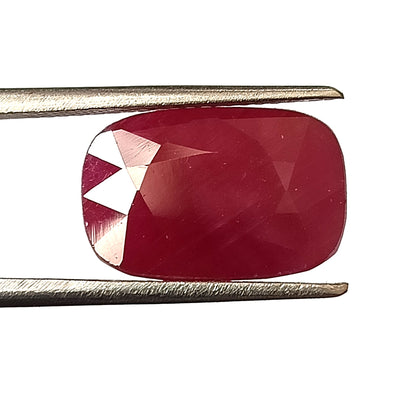 8.35 Carat 9.5X14.4X5.2 (WXLXD) Natural Elongated Cushion Cut Mozambique Ruby