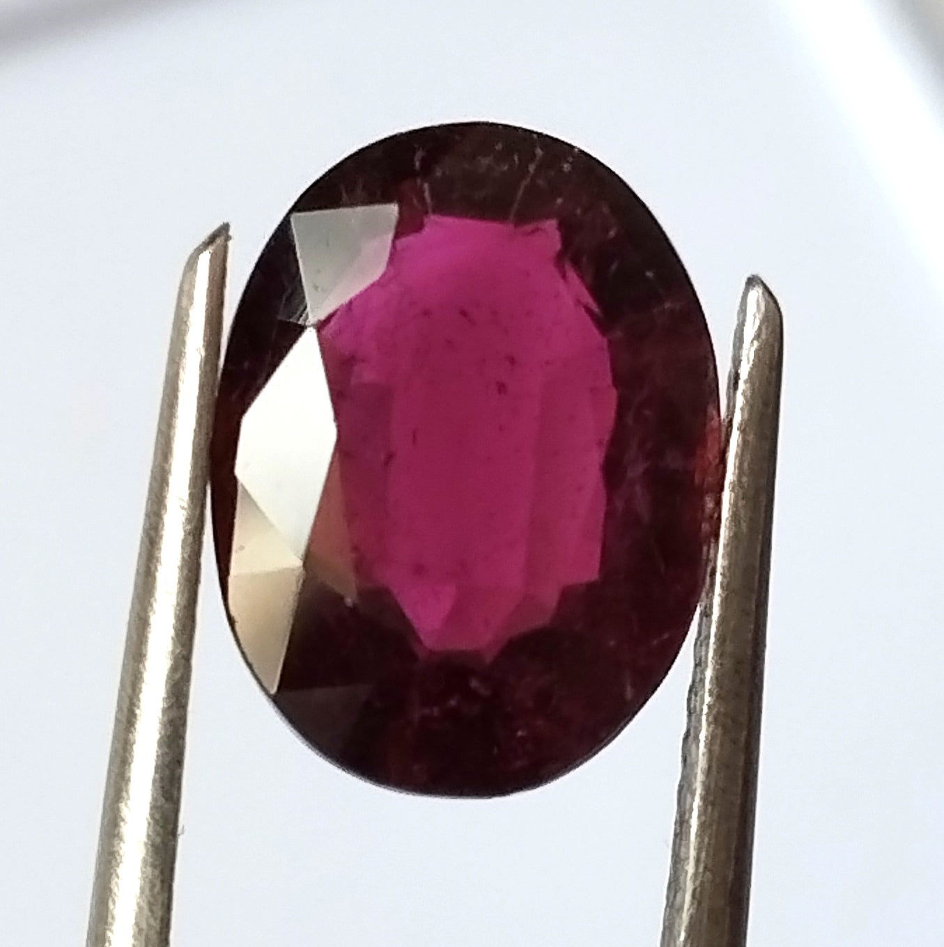 3.10 Carat 8.7X11.6X4.3 (WXLXD) Natural Oval Cut Pink Rubellite Tourmaline Gemstone