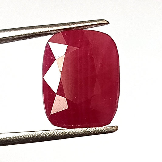 6.45 Carat 9.4X12X4.6 (WXLXD) Natural Elongated Cushion Cut Mozambique Ruby