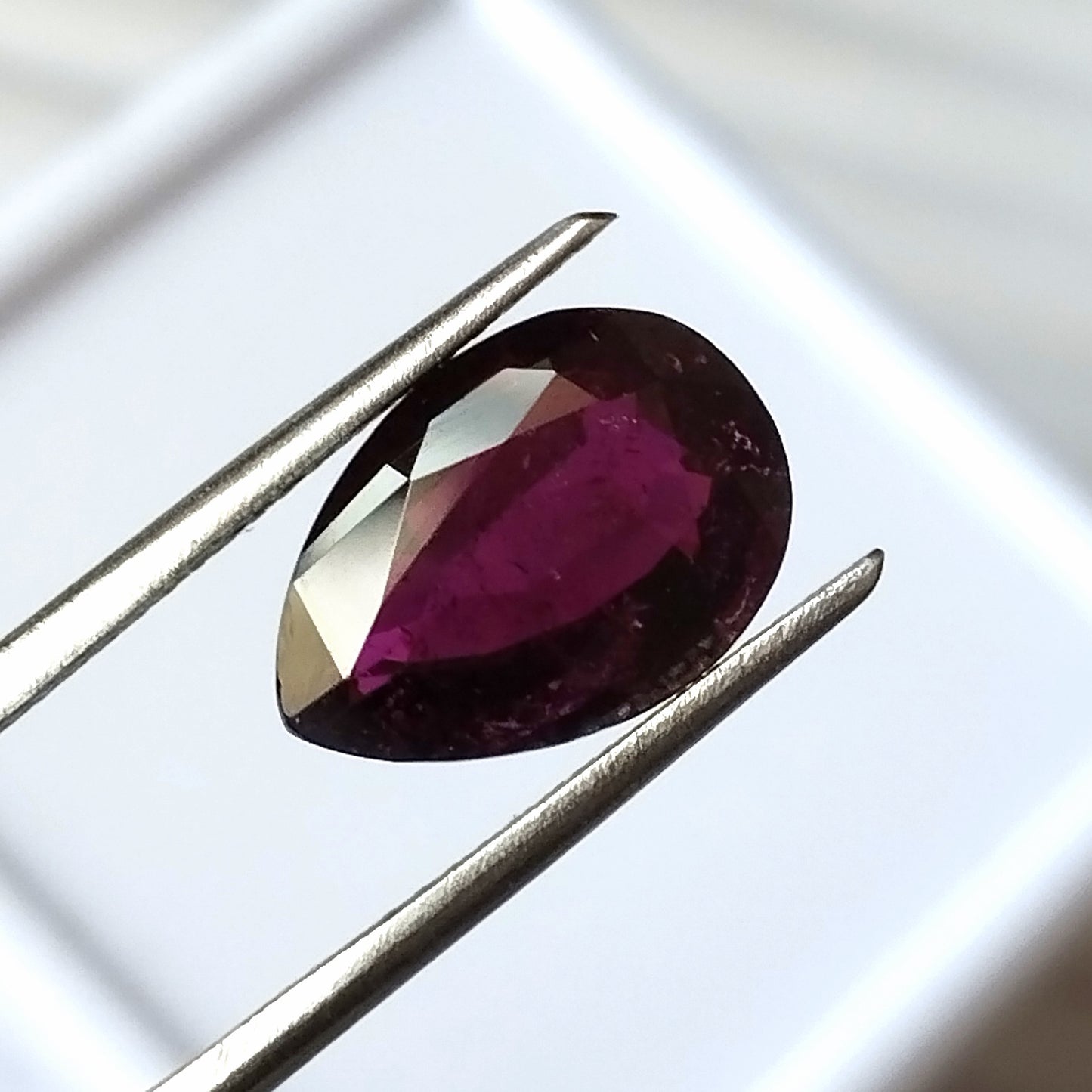 3.0 Carat 8.6X12.2X4.5 (WXLXD) Natural Pear Cut Pink Tourmaline Gemstone