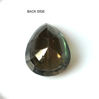 6.30 Carat 10.7X13.5X7.4 (WXLXD) Natural Pear Cut Green Tourmaline Gemstone