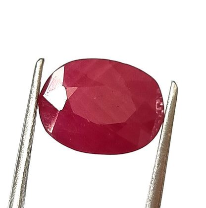 6.15 Carat 9.3X12X6 (WXLXD) Natural Oval Cut Mozambique Ruby