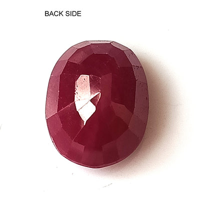 6.15 Carat 9.3X12X6 (WXLXD) Natural Oval Cut Mozambique Ruby