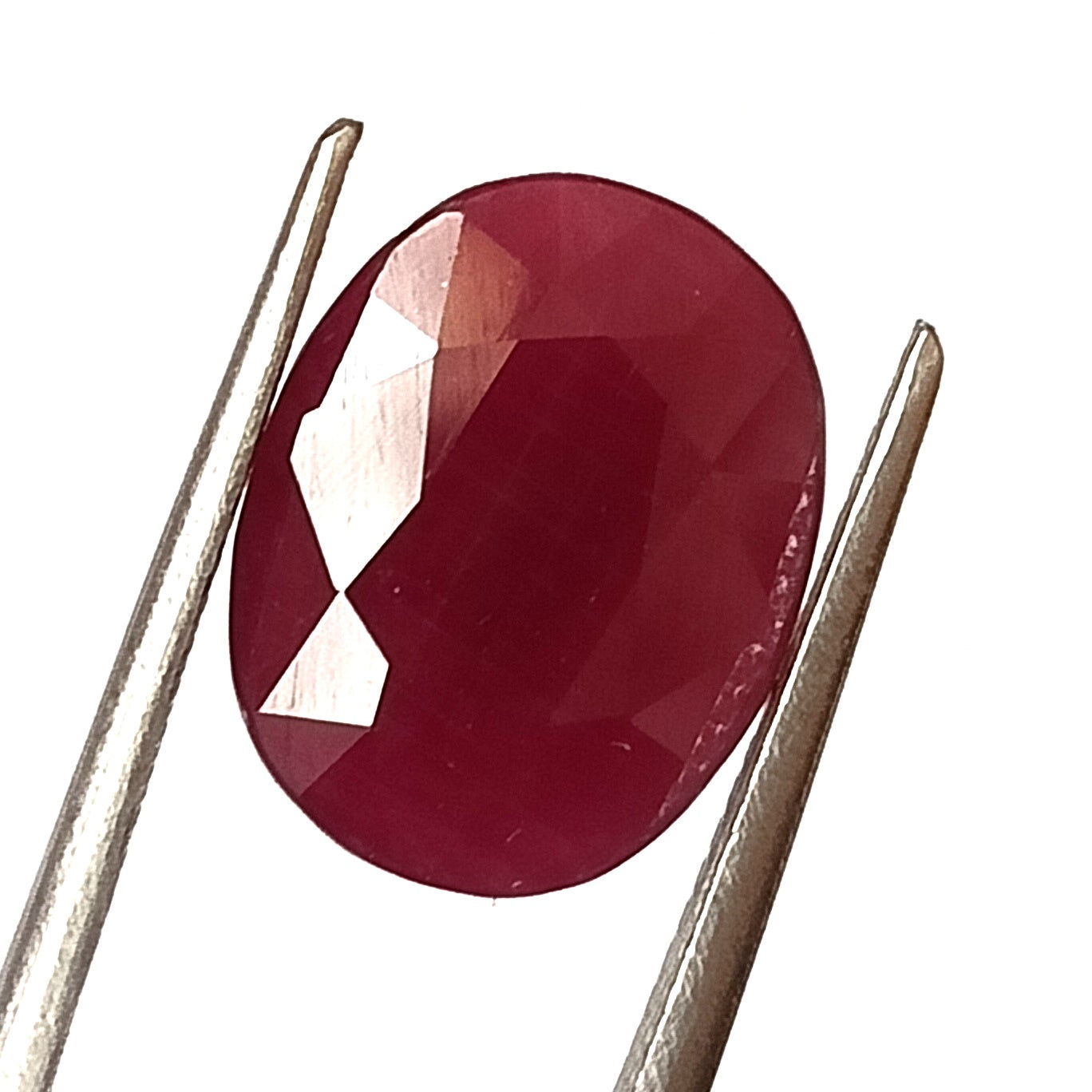 7.45 Carat 10.7X13.8X4.7 (WXLXD) Natural Oval Cut Mozambique Ruby
