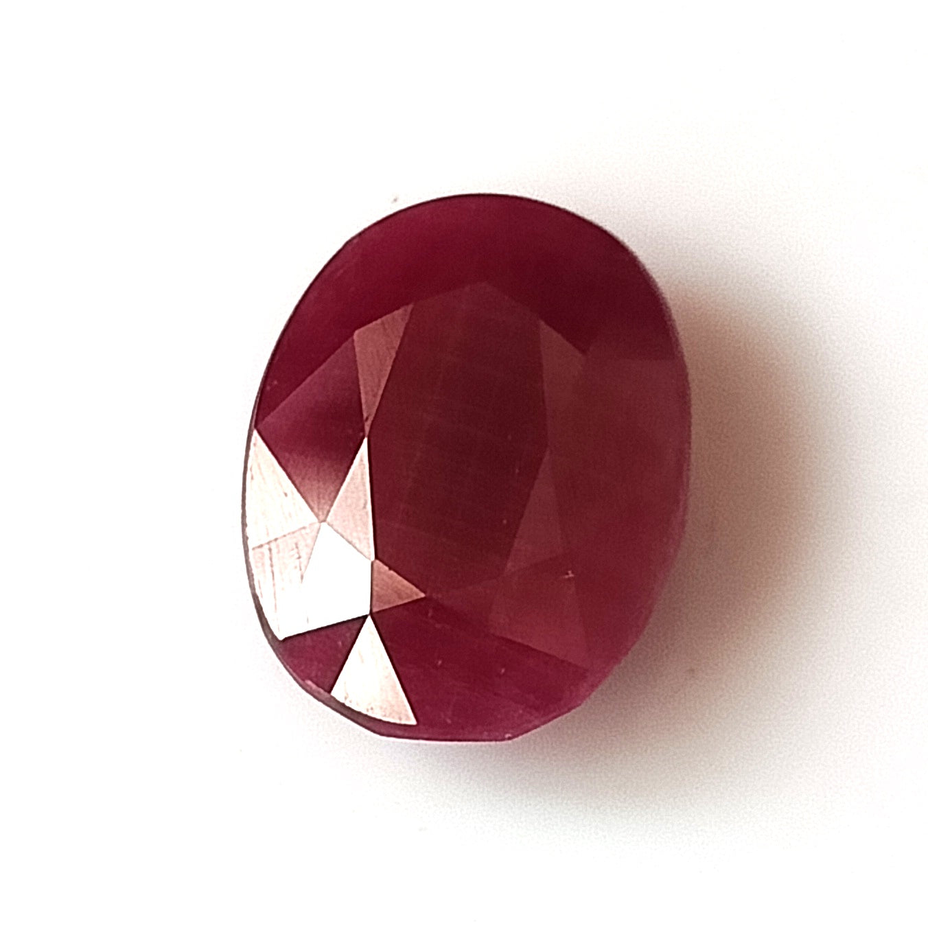 7.45 Carat 10.7X13.8X4.7 (WXLXD) Natural Oval Cut Mozambique Ruby