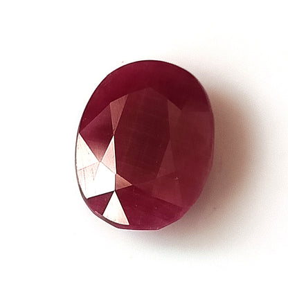7.45 Carat 10.7X13.8X4.7 (WXLXD) Natural Oval Cut Mozambique Ruby