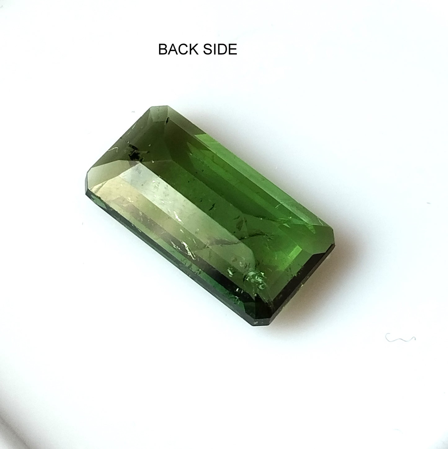 3.30 Carat 6.9X12.8X3.9 (WXLXD) Natural Emerald Cut Green Tourmaline Gemstone