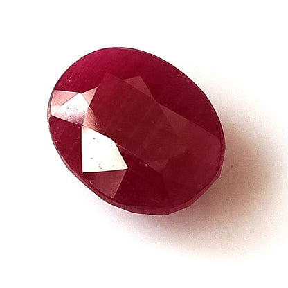 6.60 Carat 9.7X12.4X5.1 (WXLXD) Natural Oval Cut Mozambique Ruby