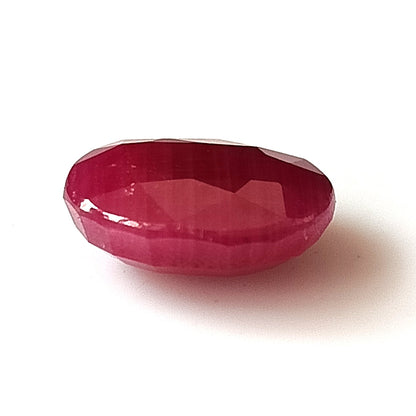 6.60 Carat 9.7X12.4X5.1 (WXLXD) Natural Oval Cut Mozambique Ruby