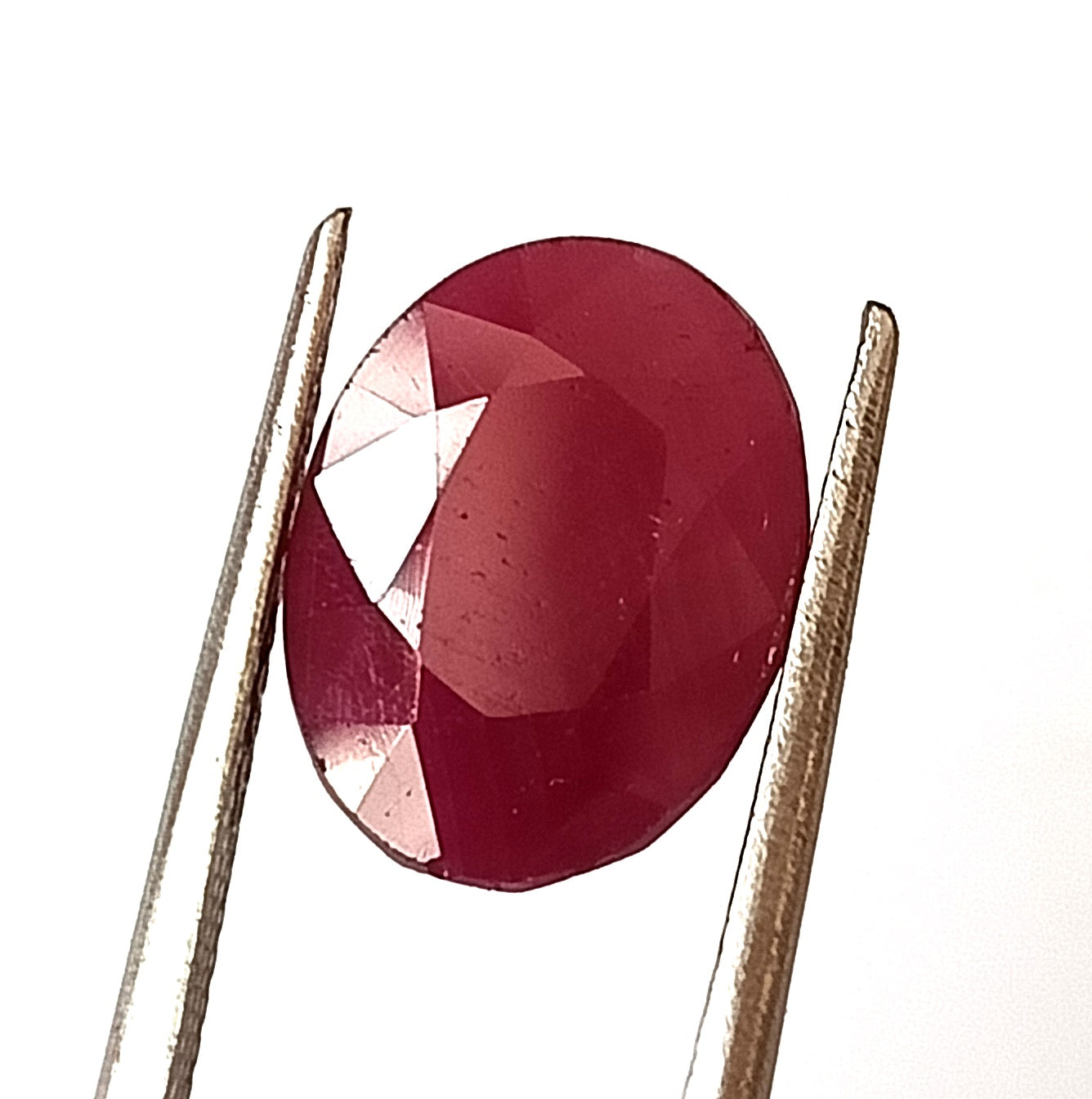 6.60 Carat 9.7X12.4X5.1 (WXLXD) Natural Oval Cut Mozambique Ruby