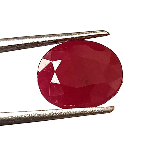 5.60 Carat 9X11X5.3 (WXLXD) Natural Oval Cut Mozambique Ruby