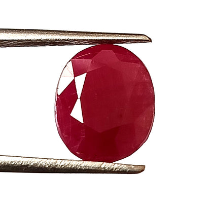 4.85 Carat 9X10.7X5.1 (WXLXD) Natural Oval Cut Mozambique Ruby