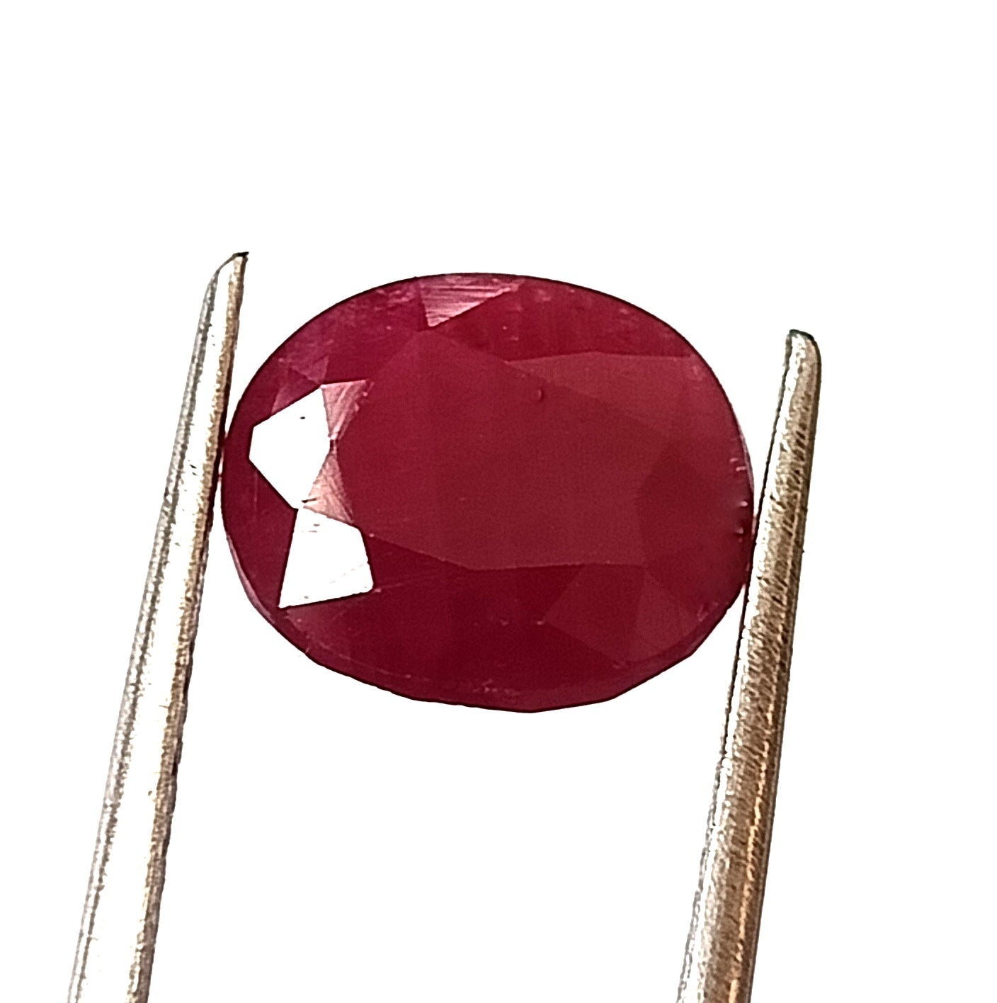 4.85 Carat 9X10.7X5.1 (WXLXD) Natural Oval Cut Mozambique Ruby