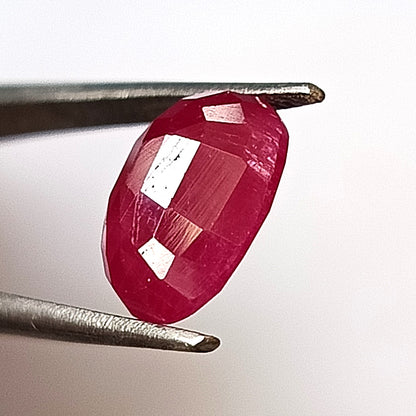 4.85 Carat 9X10.7X5.1 (WXLXD) Natural Oval Cut Mozambique Ruby