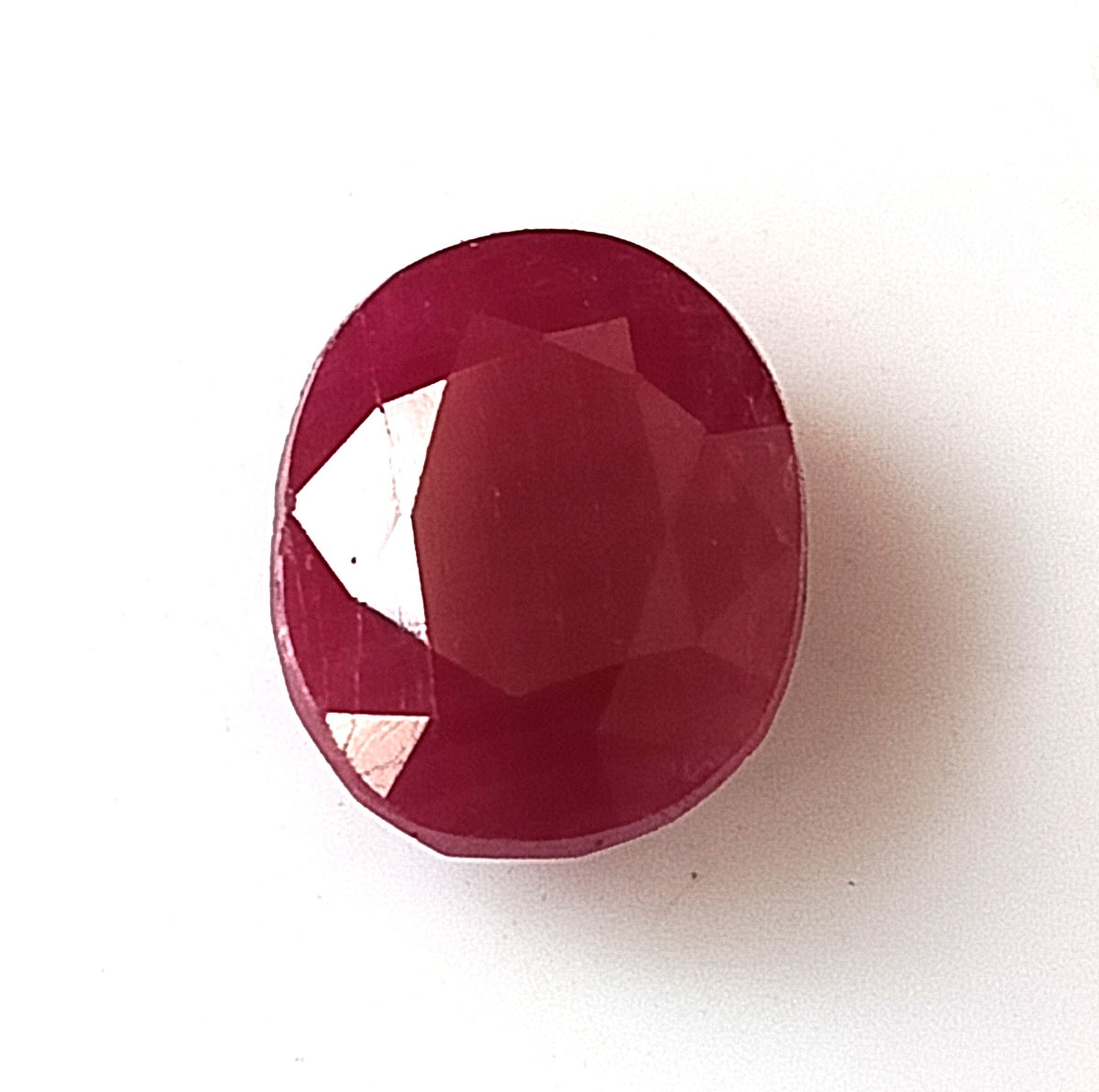 4.85 Carat 9X10.7X5.1 (WXLXD) Natural Oval Cut Mozambique Ruby