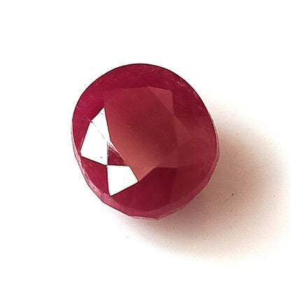 4.85 Carat 9X10.7X5.1 (WXLXD) Natural Oval Cut Mozambique Ruby