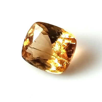 1.80 Carat 7x8x4.4 (WXLXD) Natural Elongated Cushion Cut Yellow Tourmaline Gemstone