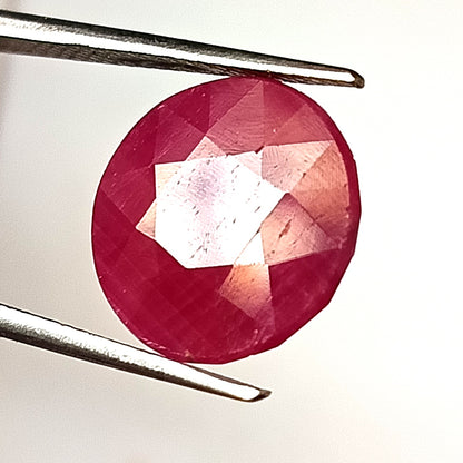 8.90 Carat 13X13X5.4 (WXLXD) Natural Emerald Cut Mozambique Ruby